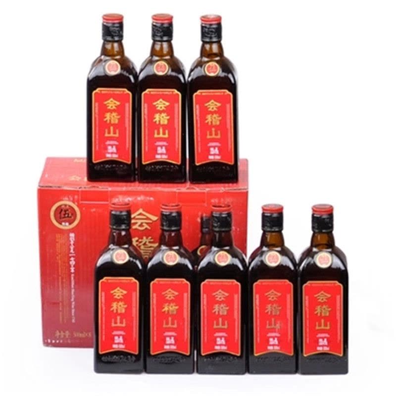 绍兴黄酒会稽山纯正五年手工花雕酒 500ML*8瓶图片