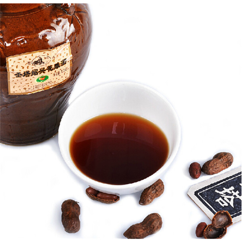 绍兴特产黄酒 圣塔花雕酒 手工酿制三年花雕酒陈1.5L*6坛