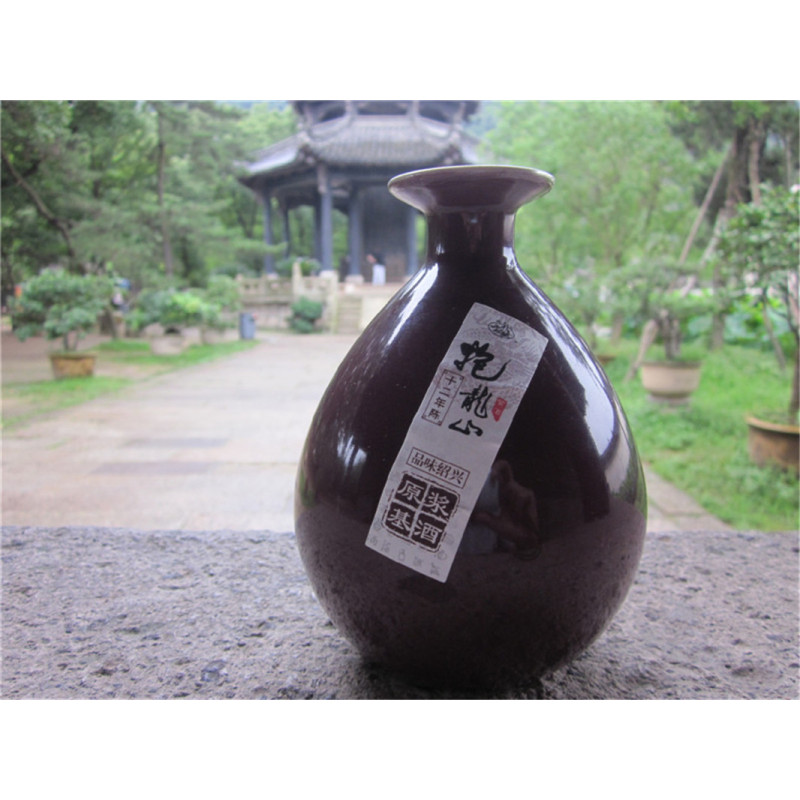 绍兴黄酒 抱龙山十二年手工原浆基酒350ML*6 礼盒