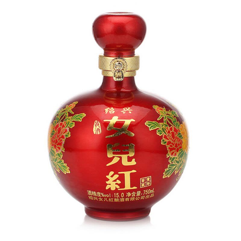 绍兴黄酒 女儿红童年窖藏黄酒 750ML*4坛 礼盒装图片