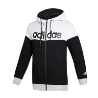 adidas阿迪达斯运动卫衣连帽外套跑步运动服春秋季休闲纯棉开衫上衣透气男外套