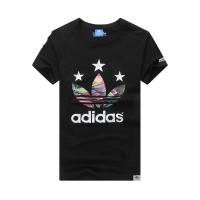 adidas阿迪达斯男女运动T恤2017夏季新款明星同款三叶草运动短袖汗衫加大码圆领半袖情侣装