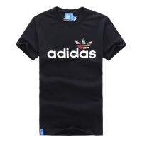 adidas阿迪达斯运动T恤2017夏季新款男装三叶草运动短袖体恤修身圆领汗衫潮