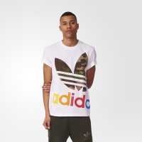 adidas阿迪达斯运动T恤2017夏季新款三叶草男士透气圆领短袖体恤汗衫AY8610