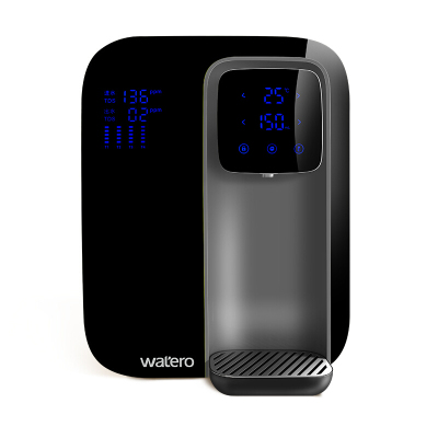 爱贝源 水时代watero智能台式净水机 一体机 免安装WA－1X 净水器 调温商用家用直饮黑色