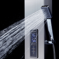 圣洛威(SLOWEI) SL-M55-01即热式电热水器 智能变频恒温 集成热水器 Q1玫瑰金洗澡 淋浴