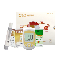 三诺 金稳型 血糖测试系统 血糖测试仪家用测量仪器 血糖仪+50条试纸+针头（230147）