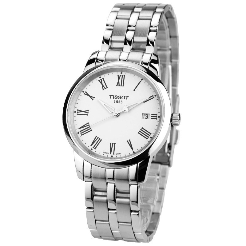 天梭tissot经典系列石英钢带男士手表t0334101101300
