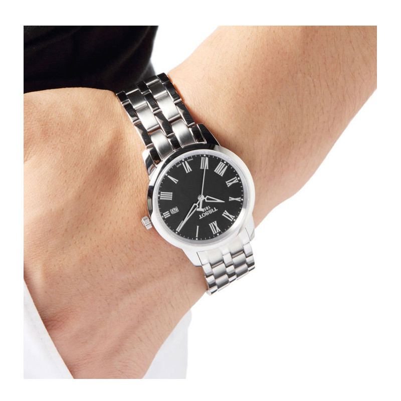 Tissot/天梭 T-CLASSIC系列男士手表石英表T033.410.11.053.01