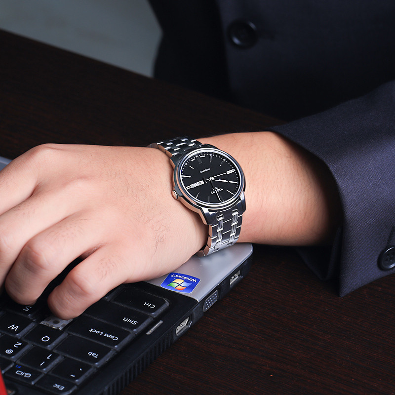 天梭tissot海星系列机械男表t0654301103100