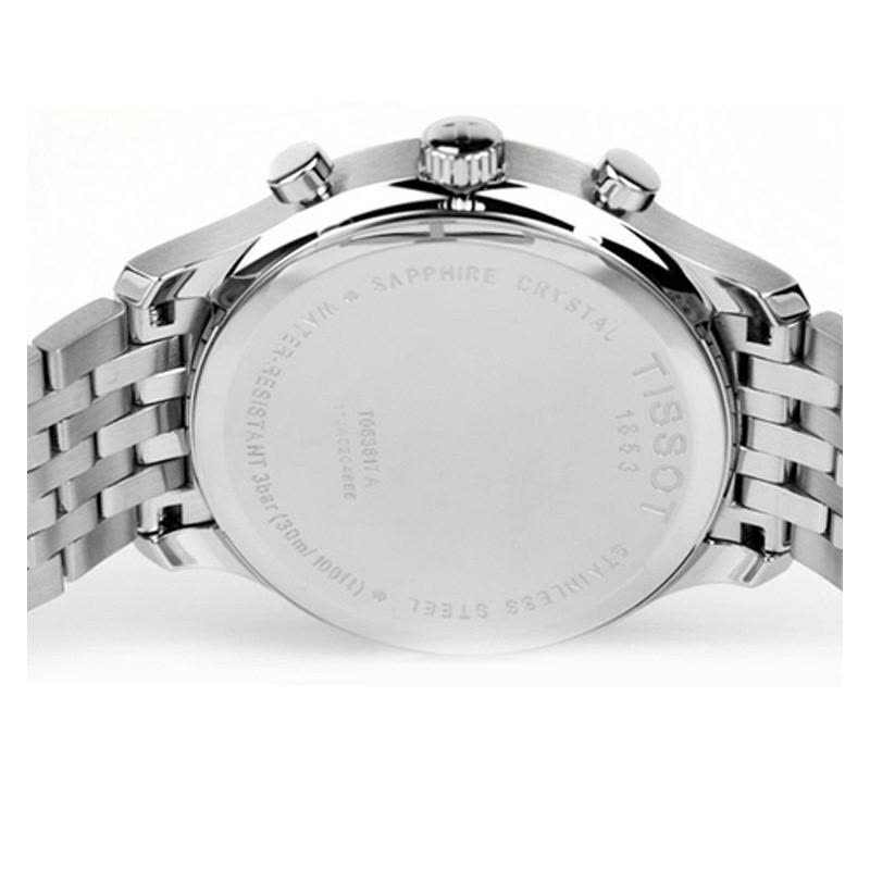 Tissot天梭手表俊雅系列时尚商务男士手表钢带白盘石英男表T063.617.11.037.005图片