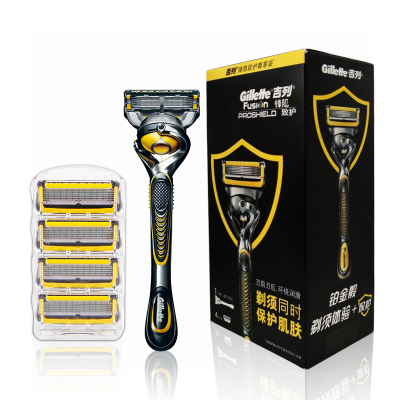 【清仓价处理】吉列(GILLETTE)手动剃须刀锋隐致护(1刀架5刀头)5层刀片