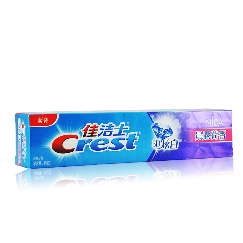[2件8折]佳洁士(Crest)3D白晨露荷香牙膏180g清新口气