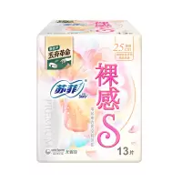 苏菲卫生巾棉柔丝薄裸感S量多日用250mm13片