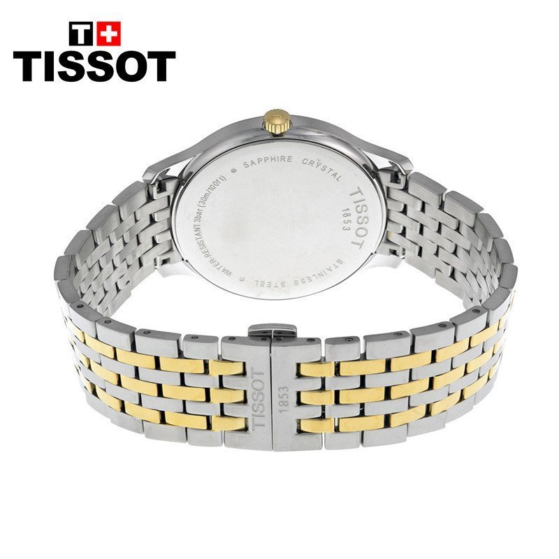 TISSOT天梭TRADITION系列石英男表金属钢带正装男士手表男腕表T063.617.22.037.00