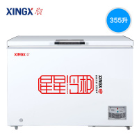 星星(XINGX) 355升冰柜 冷柜 卧式大容量商用 冷藏冷冻转换单温冰柜 深冷速冻BD/BC-355E (白色)