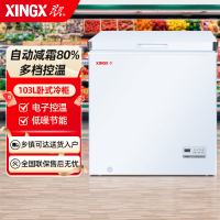 星星(XINGX) 103升低霜家用商用保鲜柜囤货小型冰柜电脑温控冷柜单温单箱母婴母乳冰箱 BD/BC-103JDE