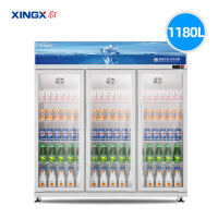 星星(XINGX)LGC-1500WDE风冷无霜1180升展示柜冷藏保鲜柜饮料商店便利店超市立式冰柜陈列柜