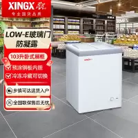 星星SD/SC-103B展示柜商用冷藏冷冻单温转换卧式冰柜 超市便利店雪糕海鲜丸子速冻冷柜平面玻璃冷冻展示柜