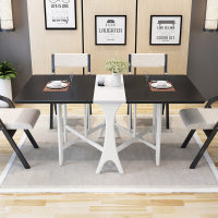 米莱克 餐桌 实木木质餐桌椅组合饭桌可折叠餐桌餐厅宜家风格