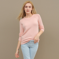 Sara Phillips秋冬新款羊绒衫女百搭圆领套头毛衣16204