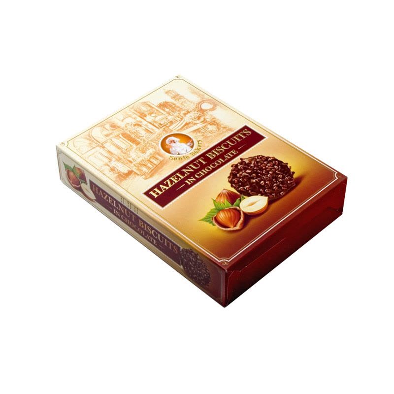 俄罗斯原装进口巧克力糖衣威化饼干水果酱休闲饼干礼盒装图片