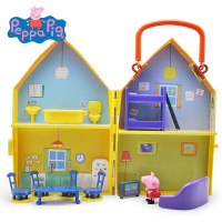小猪佩奇peppapig 佩奇手提盒玩具屋 儿童男女孩过家家仿真塑料套装 3-6岁