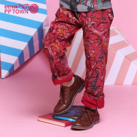 童装女童灯芯绒内里加绒双层长裤秋冬款新品中大童儿童裤子3759