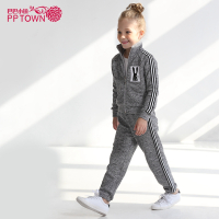 童装女童休闲裤运动长裤2017春秋新款中大童儿童宽松裤子4048