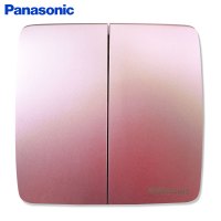 Panasonic松下曲悦开关插座大面板玫瑰金86型家用一开单控16A五孔带USB二三插WMT501/WMT622