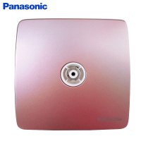 Panasonic松下曲悦开关插座大面板玫瑰金86型家用一开单控16A五孔带USB二三插WMT501/WMT622
