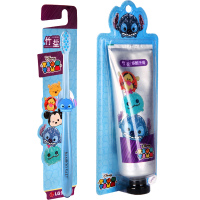 LG竹盐迪士尼缤酷牙膏100g+缤酷软毛护龈牙刷 迪士尼组装礼盒祛除牙渍清新口气 防蛀固齿