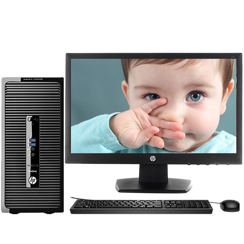 惠普（HP）ProDesk 490G3 MT商用办公电脑+19.5英寸I5-6500 4G内存 500G硬盘 DVD刻录