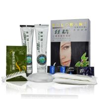 章华(SAVOL)丝精焗发霜纯黑色天然植物染发剂染发膏遮盖白发黑油 5.6 自然黑色