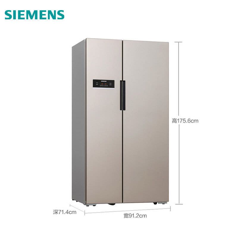 西门子(SIEMENS)BCD-610W(KA92NV03TI) 610升 变频风冷无霜 对开门冰箱 浅金色图片