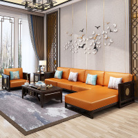 景山百岁 新中式沙发 轻奢沙发 后现代沙发 新古典沙发 美式沙发 转角沙发 L型沙发 客厅家具 成套家具 507