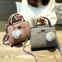 2017秋冬新款手提包小方包磨砂纹包包潮韩版百搭单肩小斜挎包