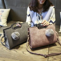 2017新款秋冬斜跨包韩版单肩包复古贝壳包手提包大包包潮