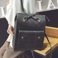 2017新款女包多用休闲双肩包女复古学院风简约背包书包旅行包