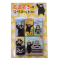 日本正版原装进口 酷MA萌（KUMAMON）熊本熊卡通图案冰箱贴 玻璃贴 随意贴 黑板铁 磁铁 呆萌可爱 6枚装