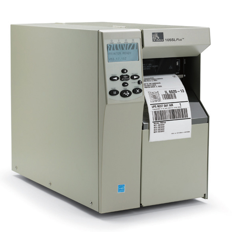 斑马（ZEBRA）105SL PLUS 200/300dpi不干胶标签打印机热敏条码标签机 300分辨率（官方标配）