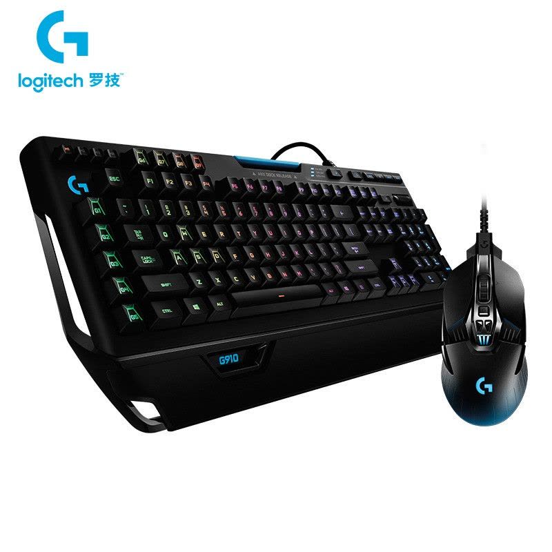 罗技（Logitech）G903游戏鼠标+G910机械键盘键盘鼠标套装暗黑科技套装