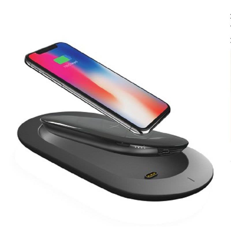 MIPOW苹果X无线充电宝iPhoneX无线充电器双用移动电源便携快充8P（黑色）图片