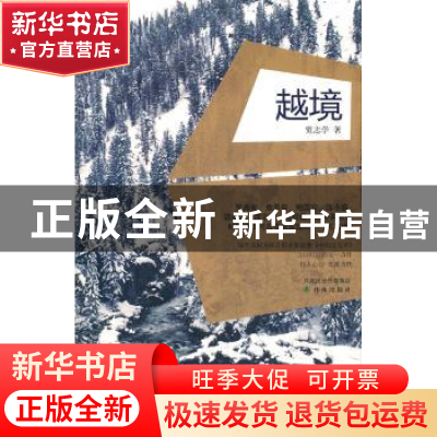 正版 越境 贾志学著 译林出版社 9787544723091 书籍