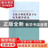 正版 文化全球化背景上的汉英翻译研究 韩孟奇著 中国水利水电出