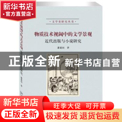 正版 物质技术视阈中的文学景观:近代出版与小说研究 潘建国 北京