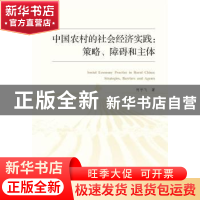 正版 中国农村的社会经济实践--策略障碍和主体 何宇飞 武汉大学
