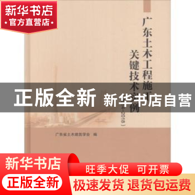 正版 广东土木工程施工关键技术实例:2014-2018 广东省土木建筑学