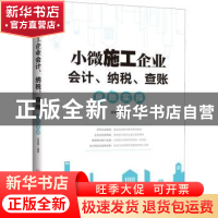 正版 小微施工企业会计纳税查账真账实操 索晓辉 中国经济出版社