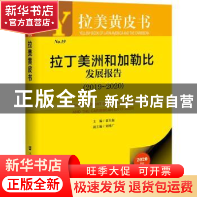 正版 拉丁美洲和加勒比发展报告:2019-2020:2019-2020 编者:袁东